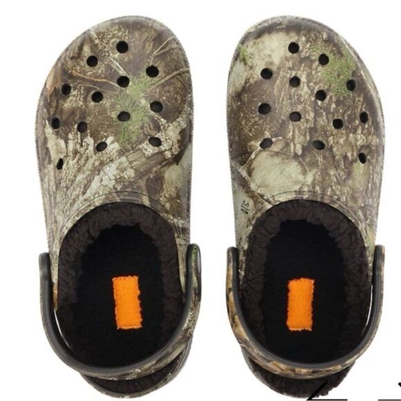 CROCS x Realtree APX Classic Lined Clog Unisex W10 M8 Camo Hiking Lounging NEW - Picture 3 of 11